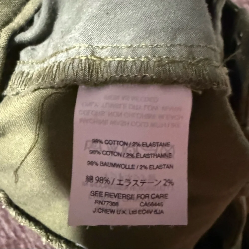 J Crew Mercantile Green Granola Straight Leg Career Chino Pants 4